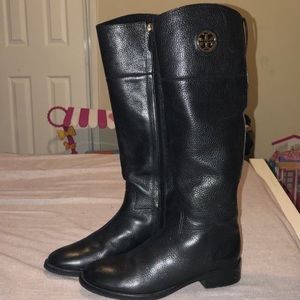 Tory buch black boots